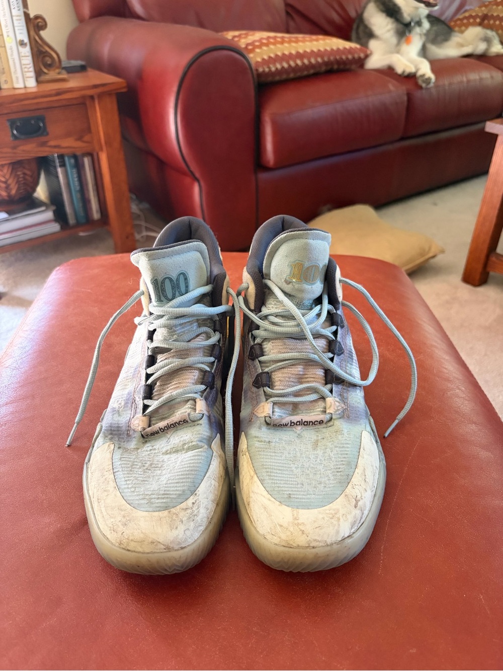 New Balance Kawhi 2 Money Stacks Gray & Yellow Athletic Shoes